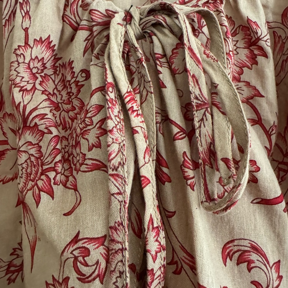 Mes demoiselles Paris Floral Tie-Front Top cotton size 44 L